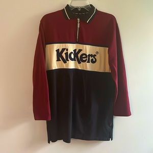 Kickers Classics extra long longsleeve jersey collared pullover